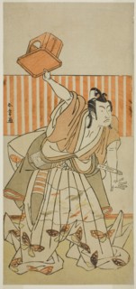 The Actor Ichikawa Monnosuke II as Ageha no Chokichi Disguised as Soga no Goro Tokimune in the Play