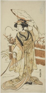 The Actor Yoshizawa Ayame IV as Yadorigi, the Sister of Nikaido Shinanosuke, Disguised as Orie, the