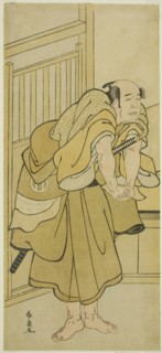 The Actor Asao Tamejuro I as Drunken Gotobei in the Play Yoshitsune Koshigoe Jo, Performed at the