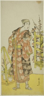 The Actor Matsumoto Koshiro IV as the Plant Seller Awashima no Yonosuke in the Play Mukashi Otoko