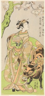 The Actor Segawa Kikunojo II as the Courtesan Maizuru in the Play Furisode Kisaragi Soga (Soga of