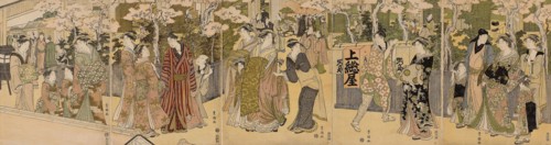 Autumn Moon of the Strumpets (Kekoro no Aki no Tsuki), from the series Eight Views at the Foot of