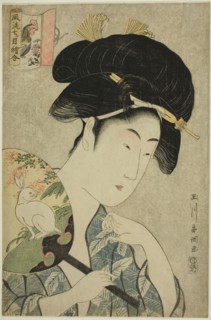 An Elegant Series of Amulet Paintings (Furyu nanatsume e awase): Rabbit and Cock, n.d., Tamagawa