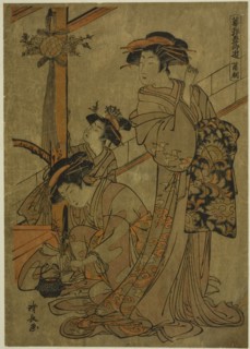 Morning of Iris, from the series Five Festivals in the Pleasure Quarters (Hanakuruwa gosechi no