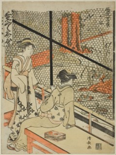 Shitaya, from the series Ten Scenes of Teahouses (Chamise jikkei), c. 1783/84, Torii Kiyonaga,