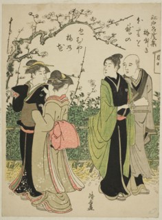 Umeyashiki, from the series Collection of Famous Places in Edo (Edo meisho shu), c. 1782, Torii