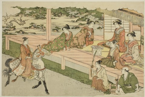The First Horseback Ride of the New Year (Uma norizome), from the illustrated book Colors of the