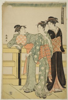 Moon, from the series Snow, Moon, and Flowers of the Floating World (Ukiyo setsugekka), c. 1784/85,
