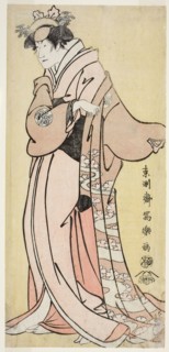The Actor Nakayama Tomisaburo I as Lady Tsukuba, Wife of Yoshioki (Shodai Nakayama Tomisaburo no