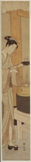 The Waitress Osen of the Kagiya Teahouse, c. 1769/70, Suzuki Harunobu ?? ??, Japanese, 1725