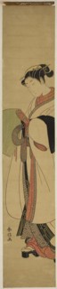 Young Woman Dressed as a Mendicant Monk, c. 1770, Suzuki Harunobu ?? ??, Japanese, 1725 (?)-1770,