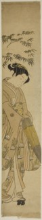 Young Woman Walking in Snow, c. 1767/68, Suzuki Harunobu ?? ??, Japanese, 1725 (?)-1770, Japan,