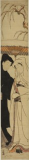 Couple Sharing an Umbrella Under the Snow, c. 1771, Isoda Koryusai, Japanese, 1735-1790, Japan,