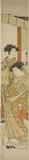 Two Courtesans of the Iseya, c. 1776, Isoda Koryusai, Japanese, 1735-1790, Japan, Color woodblock