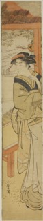 Waitress at a Seaside Teahouse, late 18th century, Katsukawa Shunko, Japanese, active c.