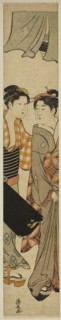 Geisha and Her Maid Carrying a Shamisen Box, c. 1781, Torii Kiyonaga, Japanese, 1752-1815, Japan,