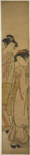Young Couple Dressed as Mendicant Monks, c. 1777, Isoda Koryusai, Japanese, 1735–1790, Japan, Color