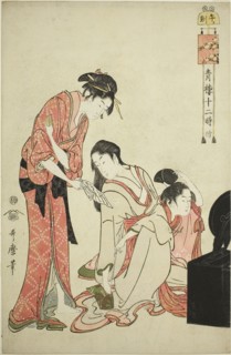 Hour of the Horse (Uma no koku), from the series Twelve Hours in Yoshiwara (Seiro juni toki