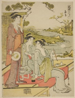 The Eighth Month (Nanryo), from the series a Calendar of Elegance (Furyu junikagetsu), c. 1788,
