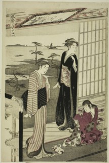 Suma, from the series A Fashionable Parody of the Tale of Genji (Furyu yatsushi Genji), c. 1789/94,
