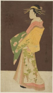 A Selection of Beauty from the Pleasure Quarters (Seiro bisen awase): Hanamurasaki of the Tamaya in