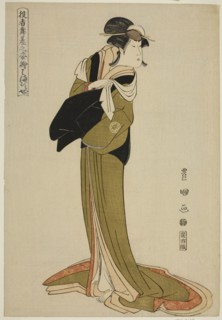 Hamamuraya: Segawa Kikunojo III, from the series Portraits of Actors on Stage (Yakusha butai no
