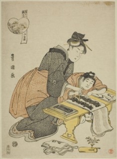 The Second Month (Ni gatsu), from the series Fashionable Twelve Months (Furyu junikagetsu), c.