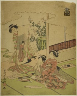 Painting (Ga), from an untitled series of the four accomplishments, c. 1772/75, Utagawa Toyoharu,