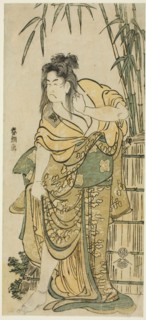 The Actor Ichikawa Komazo as a Woman with Dishevelled Hair, c. 1791, Katsushika Hokusai ?? ??,