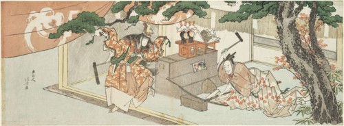 The Swordsmith Munechika and the God of Inari, 1805, Katsushika Hokusai ?? ??, Japanese, 1760-1849,