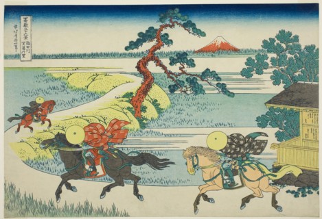 Sekiya Village on the Sumida River (Sumidagawa Sekiya no sato), from the series Thirty-six Views of
