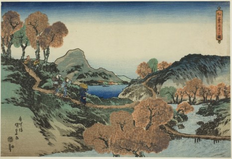 Viewing Maple Trees, 1835, Utagawa Kunisada I (Toyokuni III), Japanese, 1786-1864, Japan, Color