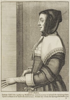 Autumn, 1644, Wenceslaus Hollar, Czech, 1607-1677, Bohemia, Etching on ivory laid paper, 179 × 123