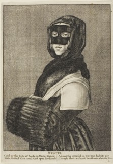 Winter, 1644, Wenceslaus Hollar, Czech, 1607-1677, Bohemia, Etching on ivory laid paper, 161 × 121
