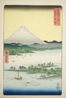 Pine Beach at Miho in Suruga Province (Suruga Miho no matsubara), from the series Thirty-six Views