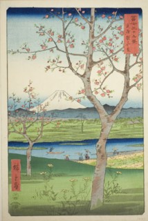 The Outskirts of Koshigaya in Musashi Province (Musashi Koshigaya zai), from the series Thirty-six