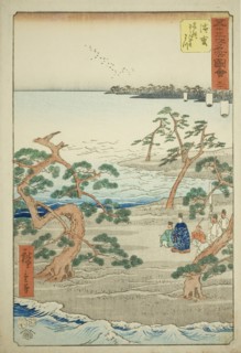 Hamamatsu: The Famous Murmuring Pines (Hamamatsu, meisho zazanza no matsu), no. 30 from the series