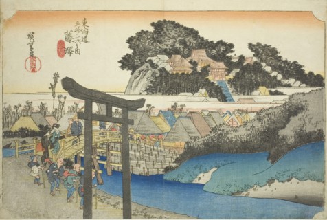 Fujisawa: Yugyo Temple (Fujisawa, Yugyoji), from the series Fifty-three Stations of the Tokaido