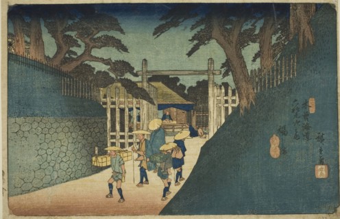 No. 38: Fukushima, from the series Sixty-nine Stations of the Kisokaido (Kisokaido rokujukyu tsugi