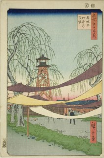 The Hatsune Riding Grounds at Bakuro-cho (Bakuro-cho Hatsune no Baba), from the series One Hundred
