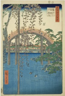 Precincts of Kameido Tenjin Shrine (Kameido Tenjin keidai), from the series One Hundred Famous