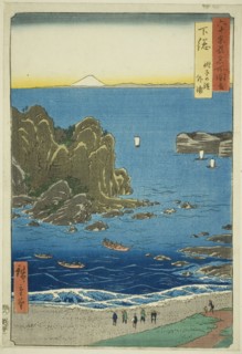 Shimosa Province: The Outer Bay at Choshi Beach (Shimosa, Choshi no hama Toura), from the series