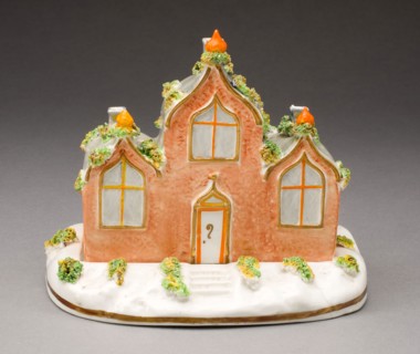 Incense Burner, c. 1830, England, Staffordshire, Staffordshire, Glazed earthenware with polychrome