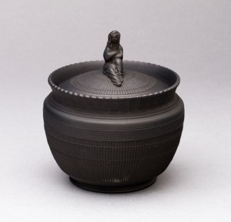 Sugar Bowl, 1810/20, Hackwood, Dimmock & Co., English, 1807-1827, Hanley, Stoneware (basaltware), H