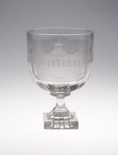 Goblet (Rummer): Celebrating Ships, Colonies, and Commerce, c. 1830, England, probably Southwick,