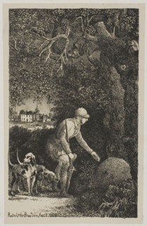 The Diplomat and the Anthill, Illustration for Fables and Tales by Hippolyte de Thierry-Faletans,