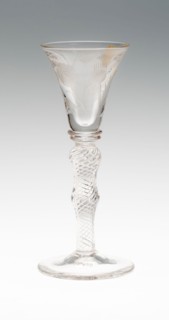 Wine Glass, c. 1750, England, Glass, H. 17.6 cm (6 15/16 in.)
