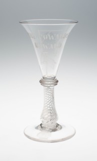 Wine Glass, 17th century, England, Glass, H. 14.6 cm (5 3/4 in.)