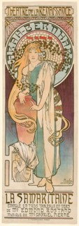La Samaritaine, 1897, Alphonse Marie Mucha, Czech, 1860-1939, Czech Republic, Color lithograph from