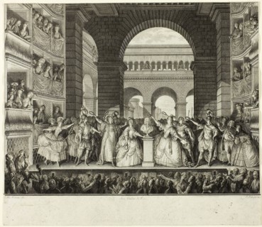 Crowning of Voltaire, 1778–82, Charles-Etienne Gaucher (French, 1741-1804), after Jean Michel